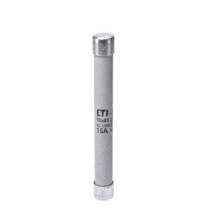 Fusible fotovoltaico 1500V DC; 10x85mm (/ 14x85mm), curva gPV, marca ETI (Europa)