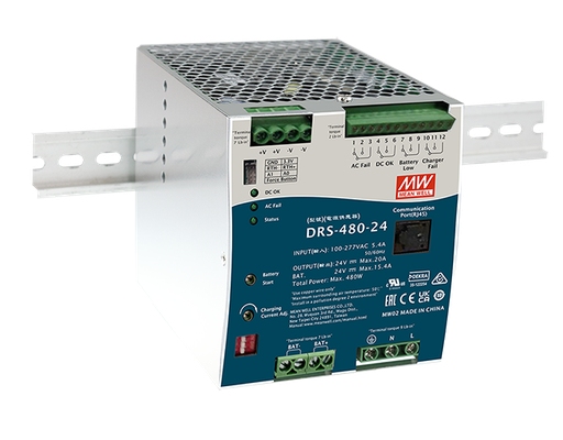 Fuente de poder riel DIN con UPS 480W DRS-480