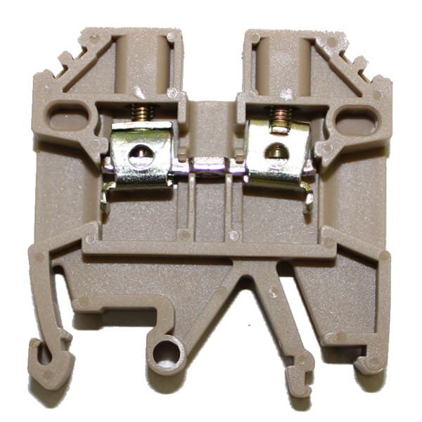 Bornera riel din 2.5mm² 26A con tornillo de fijación Serie M