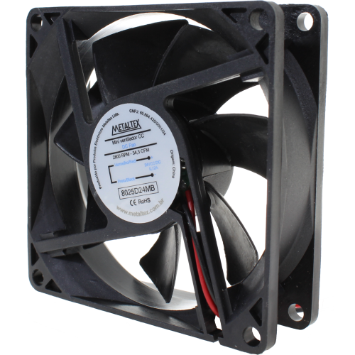 [8025D24MB] Ventilador para tableros 80x80x25 24VDC