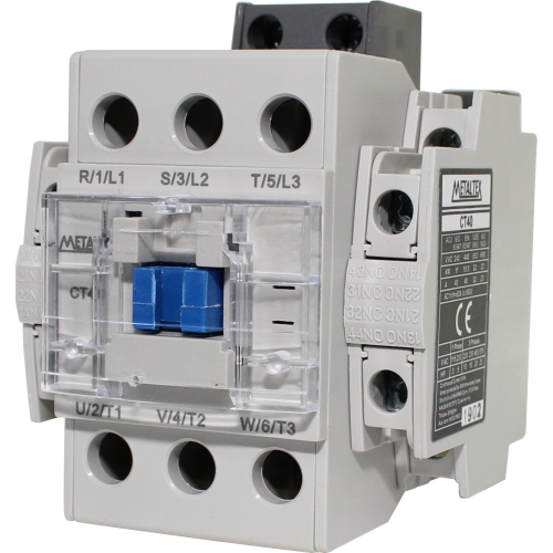 Contactor tripolar hasta 40A AC3 Serie CT40