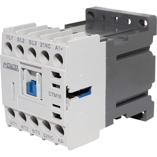 Mini contactor tripolar 15A AC3 serie CTM16