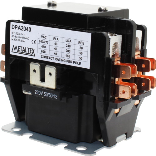 Contactor bipolar 40A AC1 serie DPA2040