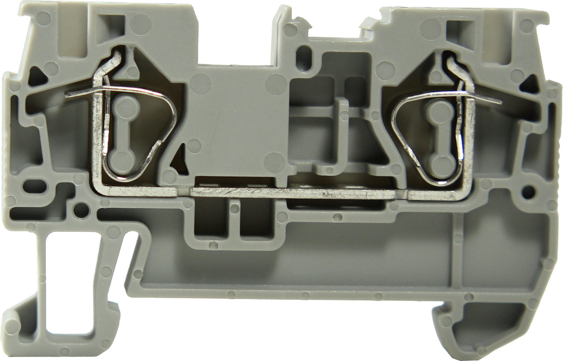 Bornera riel din 4mm² 32A libre mantenimiento con resorte BK4