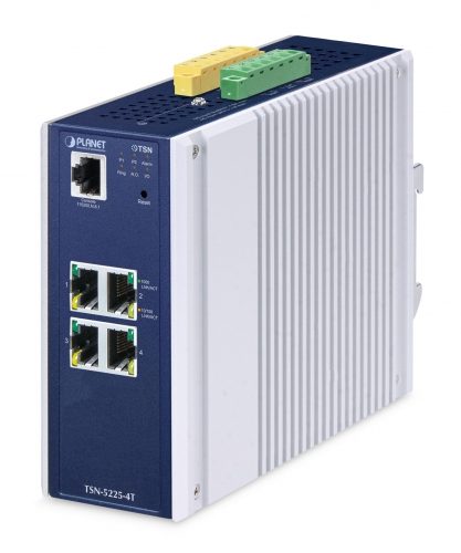 [TSN-5225-4T] Switch Ethernet TSN Administrado Industrial L2+ de 4 Puertos 10/100/1000T