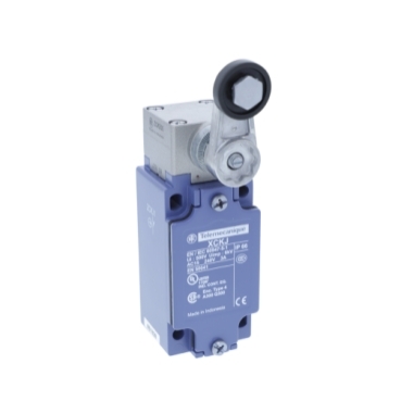 [XCKJ10511] Limit switch XC Standard, thermoplastic roller lever, 1NC+1 NO, snap action, Pg13