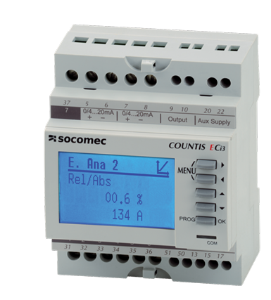 [48530000] COUNTIS ECi2 Concentrador de impulsos (110..400 VAC / 120..300 VDC) con 7 entradas digitales y comunicación Modbus RTU (RS485)