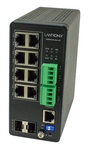 [SISPM1040-582-LRT] Managed Hardened PoE++ Switch (8) 10/100/1000Base-T PoE++ Ports + (2) 100/1000Base-X SFP Slot