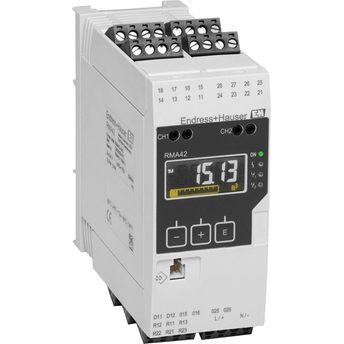 [RMA42-UHD] Indicador de proceso de 4 hilos con unidad de control como dispositivo de carril DIN