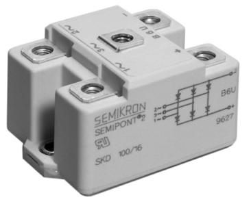 [7187022] Puente rectificador monofásico SKB 60/04, 60A, 400V