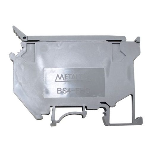 [BS4-FHC] Bornera metaltex riel din portafusible para 5x20mm 5x25mm 5x30mm Serie BS hasta 6.3A