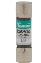 Fusible rápido Bussmann BAF 250V 10x38 mm