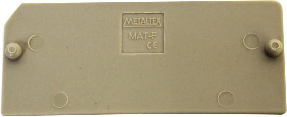 Tapa final metaltex portafusibles MAB1 Serie M
