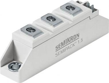 [7897671] Módulo tiristor SKKT 57B16 E, 1,6kV, 60A, A48, SEMIPACK1, 7 pines