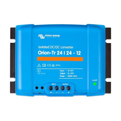 [ORION-TR 24/24-12] Convertidor CC/CC Orion aislado Smart 24/24V-12A 280W IP43
