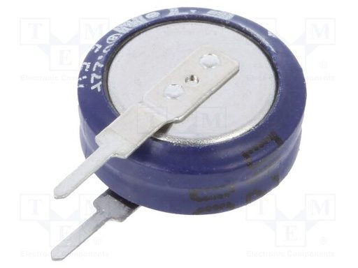 [KR-5R5V224-R] KR Supercapacitor, captiance 0.22, 5.5 V, Vertical