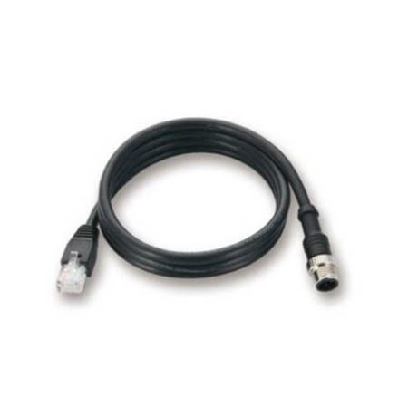 [CB-M12D4MRJ-120] 4-Pin D-Coding M12 Male to RJ-45 Ethernet Cable, 1.2 Meters