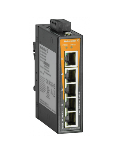 [2682130000] Switch De Red, Unmanaged, Fast Ethernet, Número De Puertos: 5x RJ45, IP30, -40 °C...75 °C