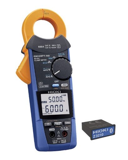[CM4371-90] Medidor De Pinza De CA A CC,  600 A Con Adaptador Inalámbrico Z3210, De -25 °C a 65 °C
