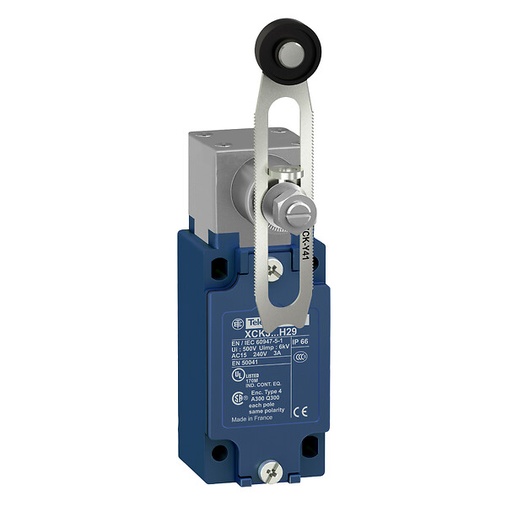 [XCKJ110541] Limit switch XC Standard, steel roller lever, 1C/O, snap action, Pg13