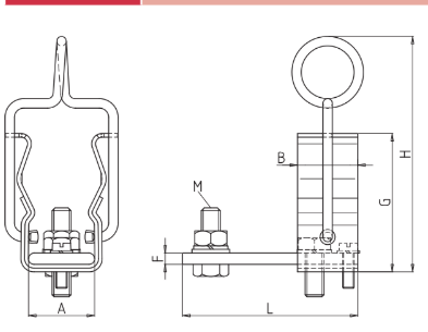 Clip porta fusible con barra conexión: corriente mayor a 200A para fusibles Media Tensión DIN, marca SIBA.