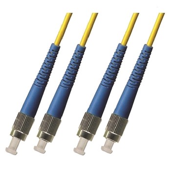 [FCFCSM022RYL03] FC/UPC-FC/UPC Duplex SM 9/125 Fiber Patch Cable, 2.0mm Riser Yellow Jacket, 3M