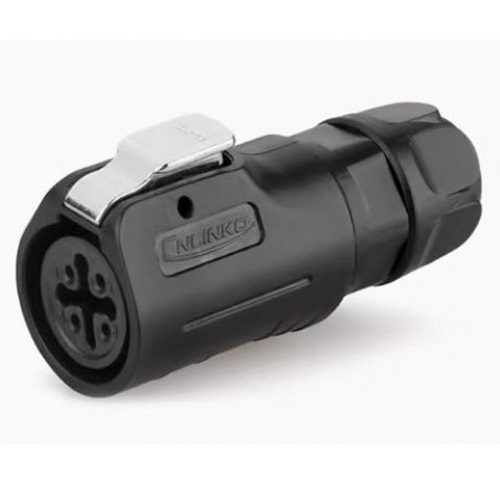 [LP-12-J04PE-02-004] Conector Serie LP-12 4 Pines Volante CNLINKO