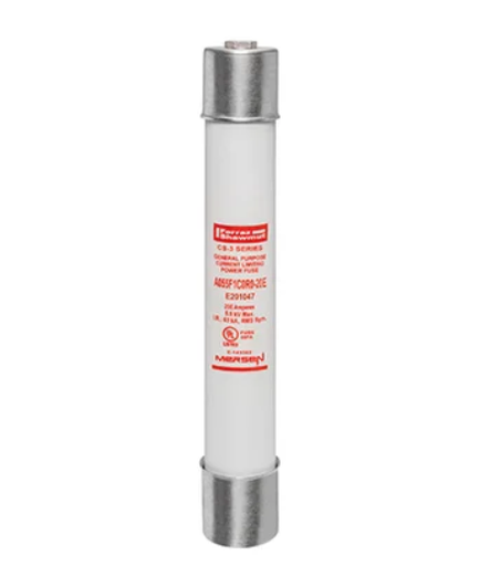 [A055F1C0R0-20E] Fusible Mersen 5.5kV 20A E-Rated Amp-Trap CS-3 Series – UL Listed 12" (305 mm) Clip Centers