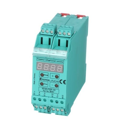 [KFU8-FSSP-1.D] Conversor de frecuencia-tensión, Frecuencia límite 40 kHz,  Salida de energía auxiliar para Sensores