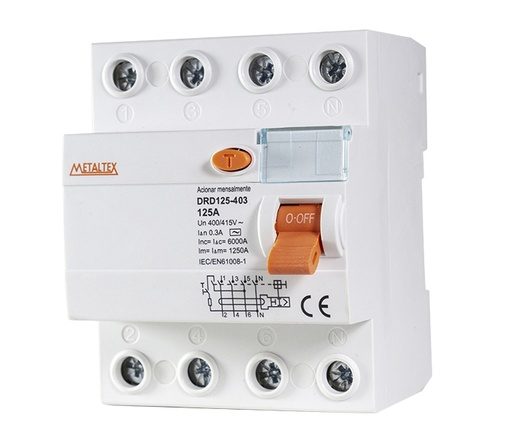 Interruptor Diferencial 125A Serie DRD