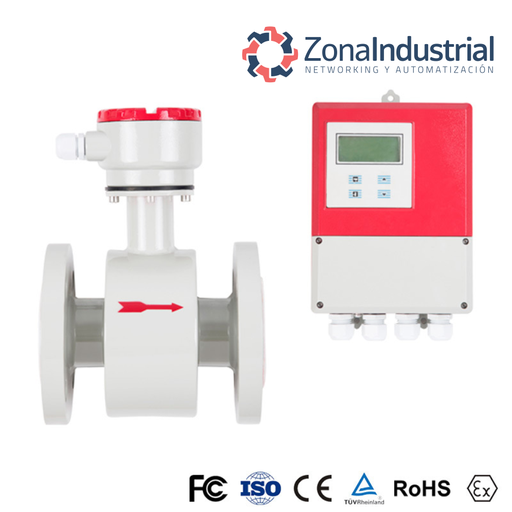 [Z4800100DY3AX2B1F1P1] Caudalímetro Electromagnético Agua 24VDC 4-20mA+RS485 MODBUS DN100