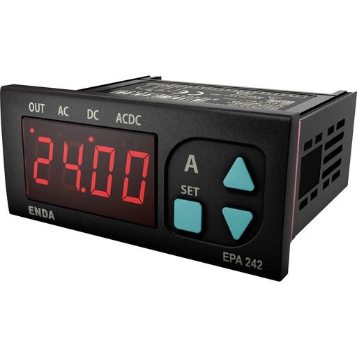 [EPA242-R-230] Digital rack-mount meter ±5 A/AC/DC, LED, 230VAC, Current monitoring over relay output