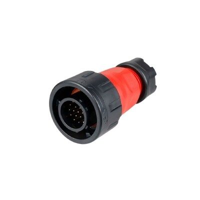 [YM-24-C19PE-02-001A] Conector Serie YM-24 Macho 19 Pines Plug Soldar CNLINKO