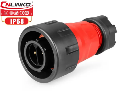 [YM-24-C02PE-02-001] Conector Serie YM-24 Macho 2 Pines Plug Soldar CNLINKO
