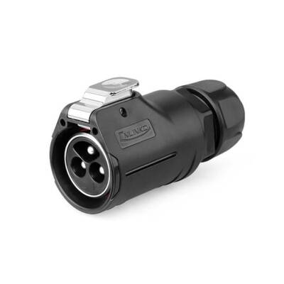 [LP-28-C03PE-21-001] Conector Serie LP-28 Macho 3 Pines Bloqueo CNLINKO