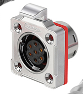 [BD-20-J07SX-03-401A] Conector Serie BD-20 Hembra 7 Pines Socket Metálico CNLINKO