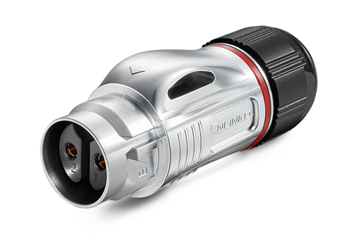 [BD-20-J02PE-03-001A] Conector Serie BD-20 Hembra 2 Pines Plug Soldadura Metálico CNLINKO