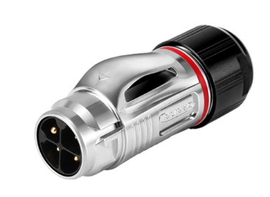 [BD-20-C04PE-03-001A] Conector Serie BD-20 Macho 4 Pines Plug Soldadura Metálico CNLINKO