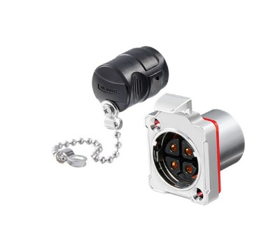[BD-24-J04SX-03-207] Conector Serie BD-24 Hembra 4 Pines Socket Bloqueo Metálico CNLINKO