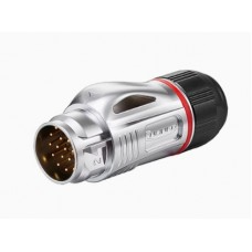 [BD-24-C19PE-03-001A] Conector Serie BD-24 Macho 19 Pines Plug Soldadura Metálico CNLINKO