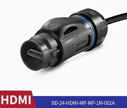 [BD24-HDMI-MP-MP-1M- 001A] Extensor de aviación Plastico BD-24 CNLINKO (HDMI-Cable 1m)
