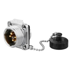 [YW-20-C04SX-03-401A] Conector Serie YW-20 Macho 4 Pines Socket Soldar CNLINKO