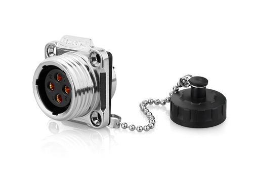 [YW-20-J04SX-03-401A] Conector Serie YW-20 Hembra 4 Pines Socket Soldar CNLINKO