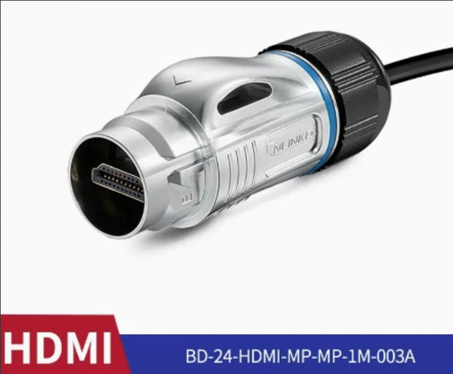 [BD24-HDMI-MP-MP-1M- 003A] Extensor de aviación Metal BD-24 CNLINKO (HDMI-Cable 1m)
