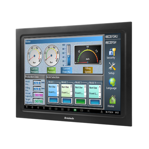 [TPM-3212P-A4] Monitor Táctil Industrial capacitivo PCAP 4:3 XGA de 12,1”