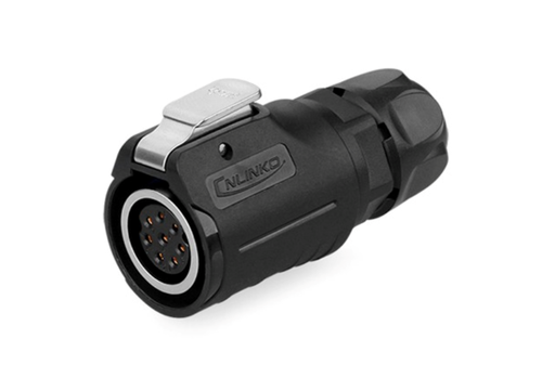 [LP-16-J08PE-01-001] Conector Serie LP-16 CNLINKO 8 Pines Hembra Volante