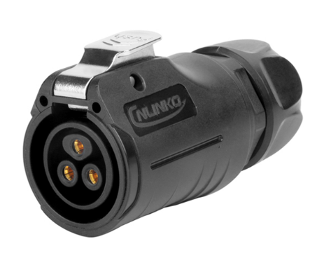 [LP-20-J03PP-22-005A] Conector Serie LP-20 Hembra 3 Pines Conector Bloqueo CNLINKO