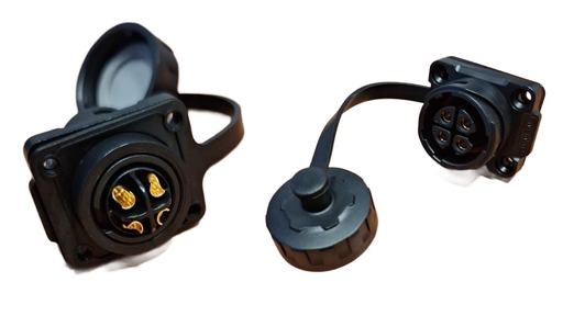 [YM-20-J04SX-02-406A] Conector Serie YM-20 Hembra 4 Pines Socket Soldadura CNLINKO