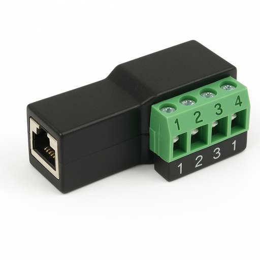 [ERPJ45003] Connector RJ45/Terminal Block 4 pin  DC-UPS Size 3 and Size 4 (Aux 2) Modbus