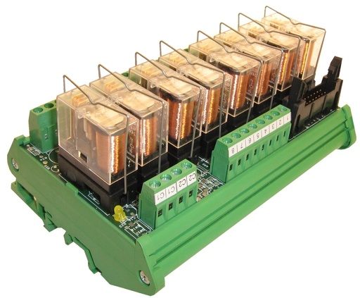 [REL4-10/ 12X1SC] 4 Relay In: 12 Vac/dc Out: 12-24V ac/dc 1SC 10A 250Vac 92 x 67 x 70